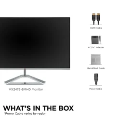 ViewSonic® VX2476-SMHD 23.7" FHD LED LCD Monitor