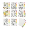 Vivid by Brea Reese® Kawaii Food Watercolor Painting Pad Kit, Kit Of 13 Pieces