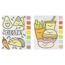 Vivid by Brea Reese® Kawaii Food Watercolor Painting Pad Kit, Kit Of 13 Pieces