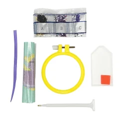 Vivid by Brea Reese® Mini Hoop Gem Art Kit, Rubber Duck, 3-1/2"