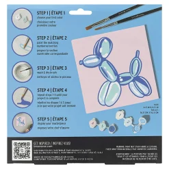 Vivid by Brea Reese® Mini Paint-by-Number Acrylic Kit, Balloon Dog