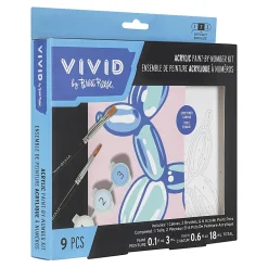 Vivid by Brea Reese® Mini Paint-by-Number Acrylic Kit, Balloon Dog