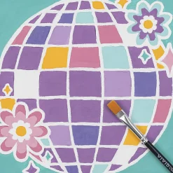 Vivid by Brea ReeseĀ® Mini Paint-by-Number Acrylic Kit, Disco Ball