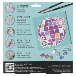 Vivid by Brea Reese® Mini Paint-by-Number Acrylic Kit, Disco Ball