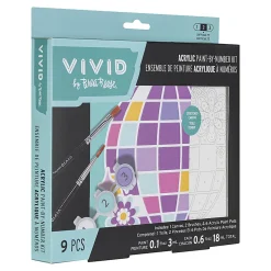 Vivid by Brea Reese® Mini Paint-by-Number Acrylic Kit, Disco Ball