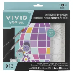 Vivid by Brea Reese® Mini Paint-by-Number Acrylic Kit, Disco Ball