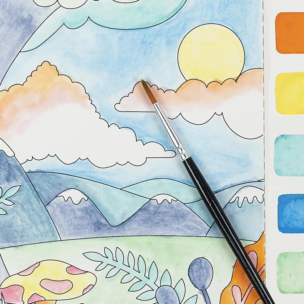 Vivid by Brea Reese® Nature Watercolor Painting Pad Kit, Kit Of 13 Pieces