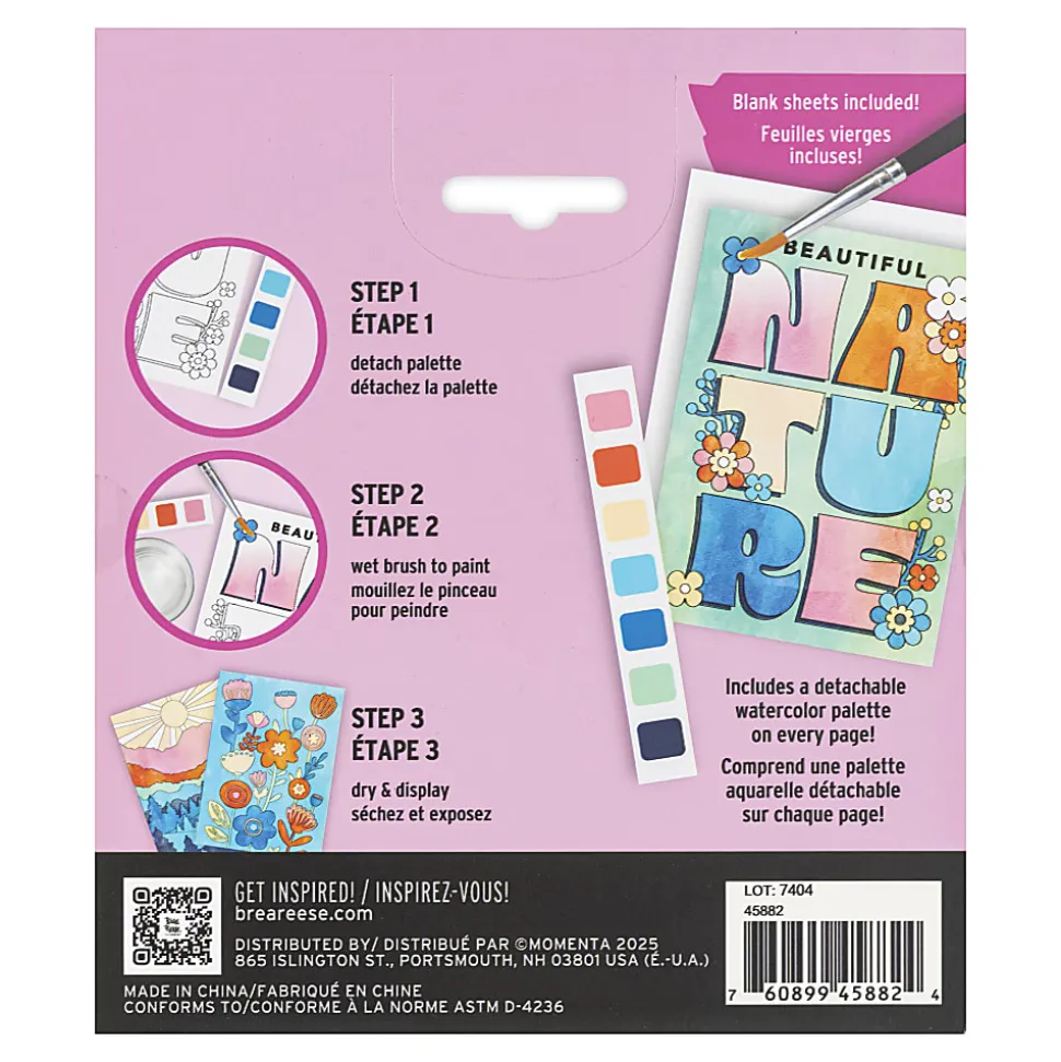 Vivid by Brea Reese® Nature Watercolor Painting Pad Kit, Kit Of 13 Pieces