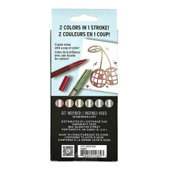 Vivid by Brea Reese® Outline Markers, Bullet Point, Assorted Colors, Pack Of 6 Markers