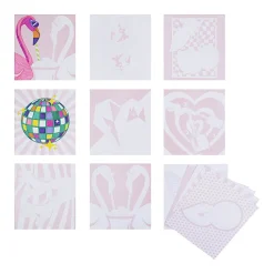 Vivid by Brea Reese® Queen of Hearts Color-by-Number Marker Notepad, Kit Of 17 Pieces