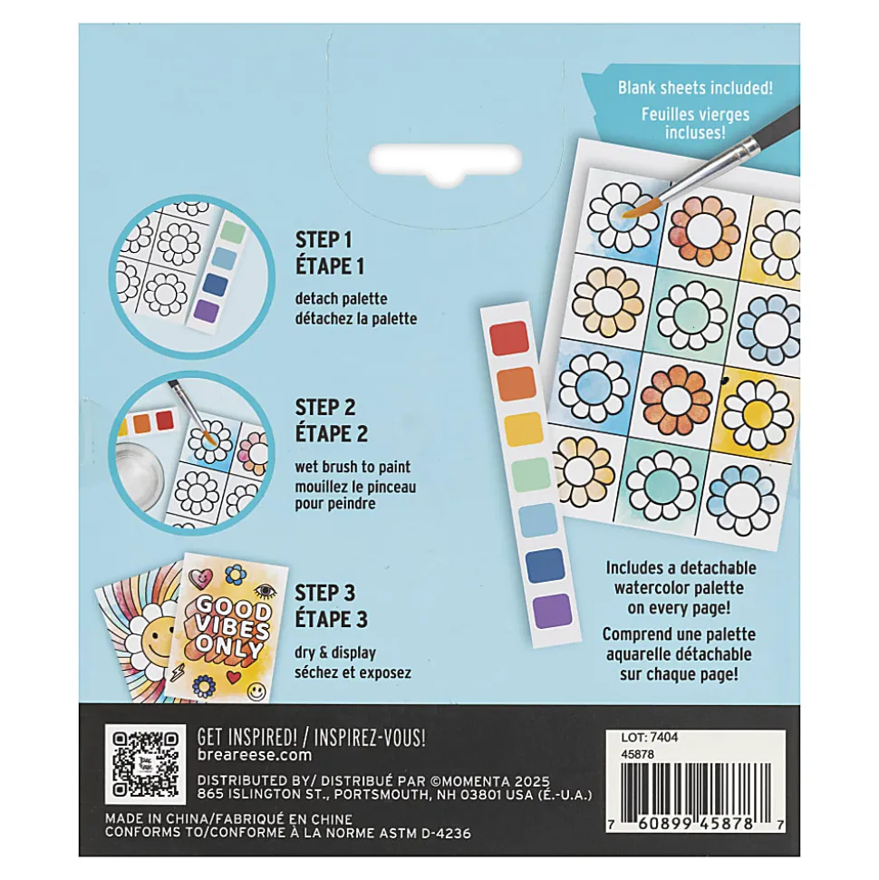 Vivid by Brea Reese® Rainbow Watercolor Painting Pad Kit, Kit Of 13 Pieces
