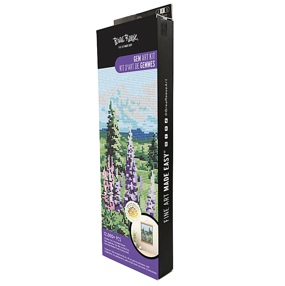 Vivid by Brea Reese® Rolled Canvas Gem Art Kit, Landscape, 11” x 14”