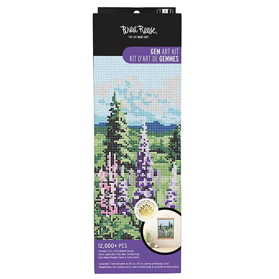 Vivid by Brea Reese® Rolled Canvas Gem Art Kit, Landscape, 11” x 14”