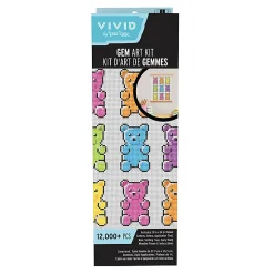 Vivid by Brea Reese® Rolled Canvas Gem Art Kit, Gummy Bear, 11” x 14”