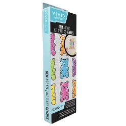 Vivid by Brea Reese® Rolled Canvas Gem Art Kit, Gummy Bear, 11” x 14”