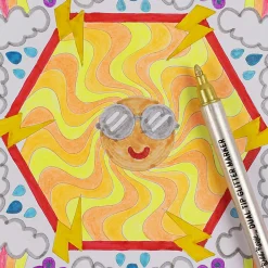 Vivid by Brea Reese® Shaped Mixed Media Paper Pad, 8-1/2" x 9-1/2", Mandala, Pad Of 24 Sheets