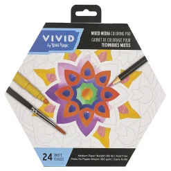 Vivid by Brea Reese® Shaped Mixed Media Paper Pad, 8-1/2