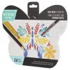 Vivid by Brea Reese® Shaped Mixed Media Paper Pad, 9-3/4" x 7-1/2", Butterfly, Pad Of 24 Sheets