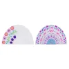 Vivid by Brea Reese® Shaped Mixed Media Paper Pad, 10-1/2" x 7-1/2", Rainbow, Pad Of 24 Sheets