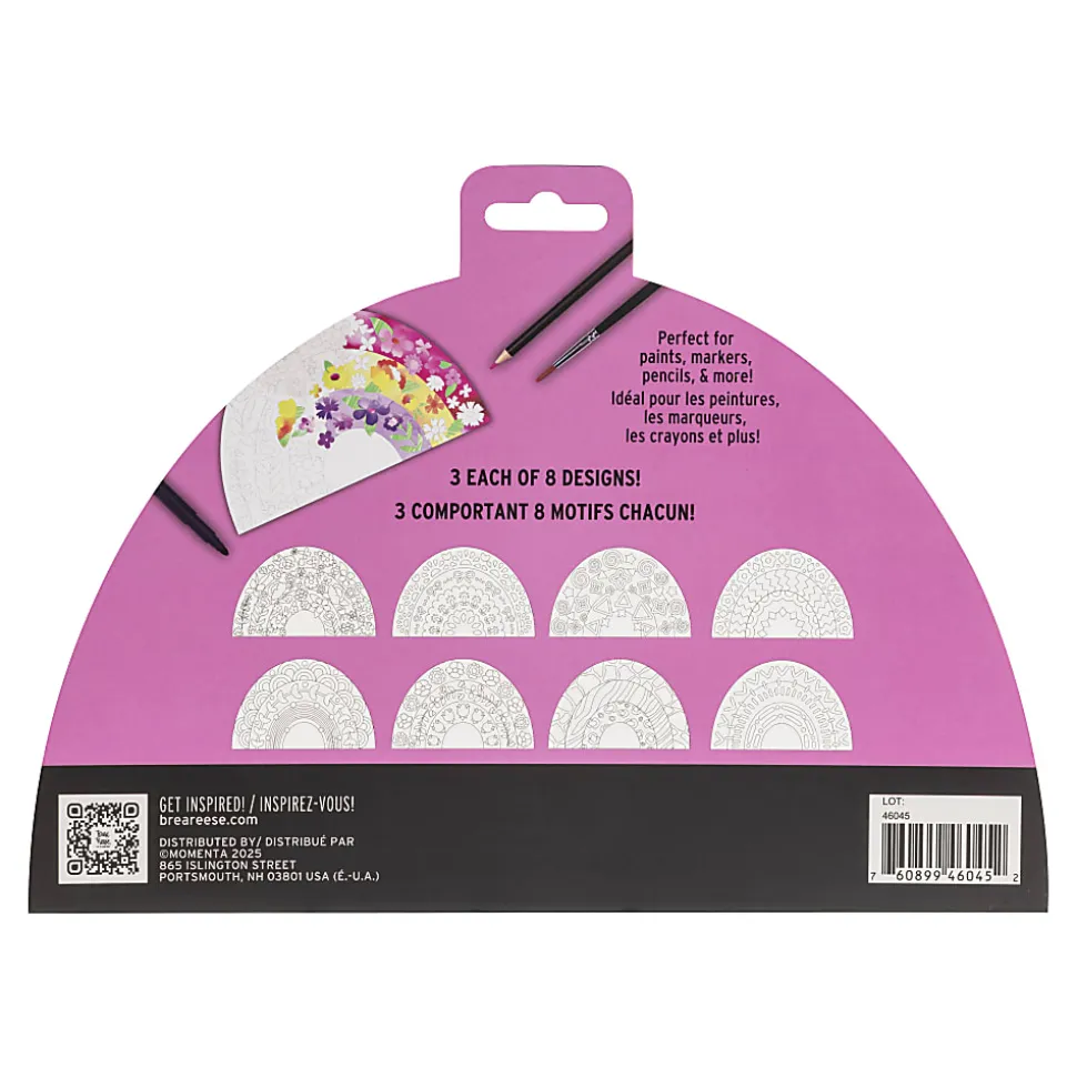 Vivid by Brea Reese® Shaped Mixed Media Paper Pad, 10-1/2" x 7-1/2", Rainbow, Pad Of 24 Sheets