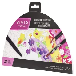 Vivid by Brea Reese® Shaped Mixed Media Paper Pad, 10-1/2