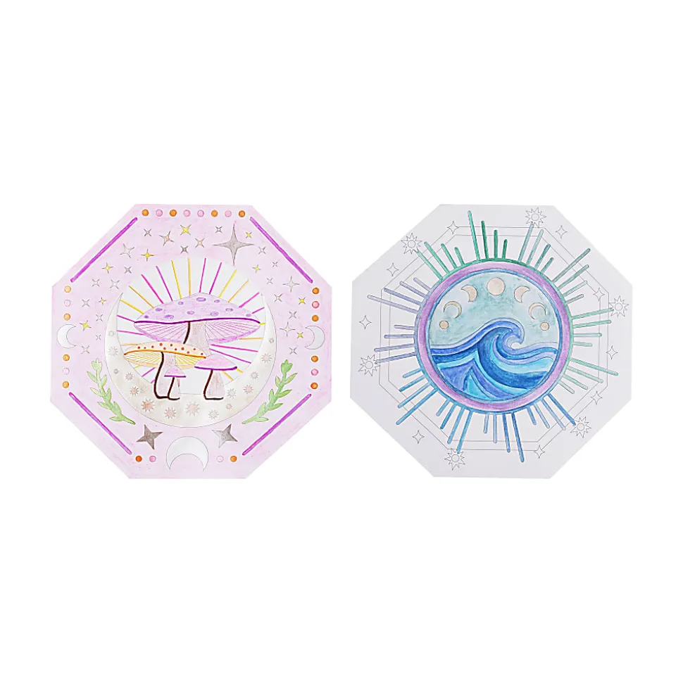 Vivid by Brea Reese® Shaped Mixed Media Paper Pad, 8-1/2" x 9-1/2", Octagon, Pad Of 24 Sheets