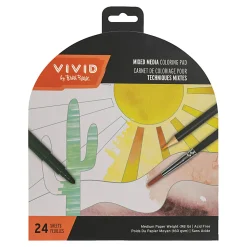 Vivid by Brea Reese® Shaped Mixed Media Paper Pad, 7-1/2