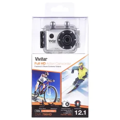 Vivitar® ActionCam 12.1 Megapixel HD Digital Camera, Silver