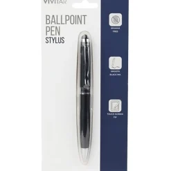 Vivitar Ballpoint Pen Stylus, Black, NIL7004-BLK-STK-24