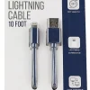 Vivitar Lightning To USB-A Cable, 10', Navy, NIL1010-NAV-STK-24