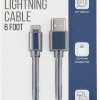 Vivitar Lightning To USB-A Cable, 6', Navy, NIL1006-NAV-STK-24