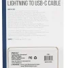 Vivitar Lightning To USB-C Cable, 3', Black, NIL3003-BLK-STK-24
