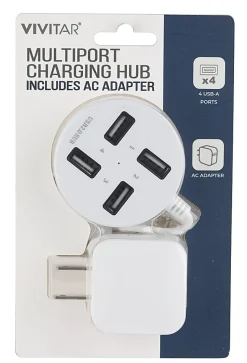 Vivitar Multiport Charging Hub, White, NIL7003-NOC-STK-24