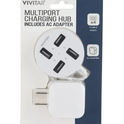 Vivitar Multiport Charging Hub, White, NIL7003-NOC-STK-24