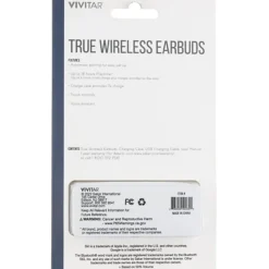 Vivitar True Wireless Bluetooth® Earbuds, Black