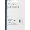Vivitar USB-C And USB-A Wall Charger, Black, NIL6004-BLK-STK-24