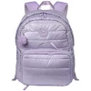 Volkano Quest Crinkle Puffer Backpack And Lunch Kit, Lilac/Glitter