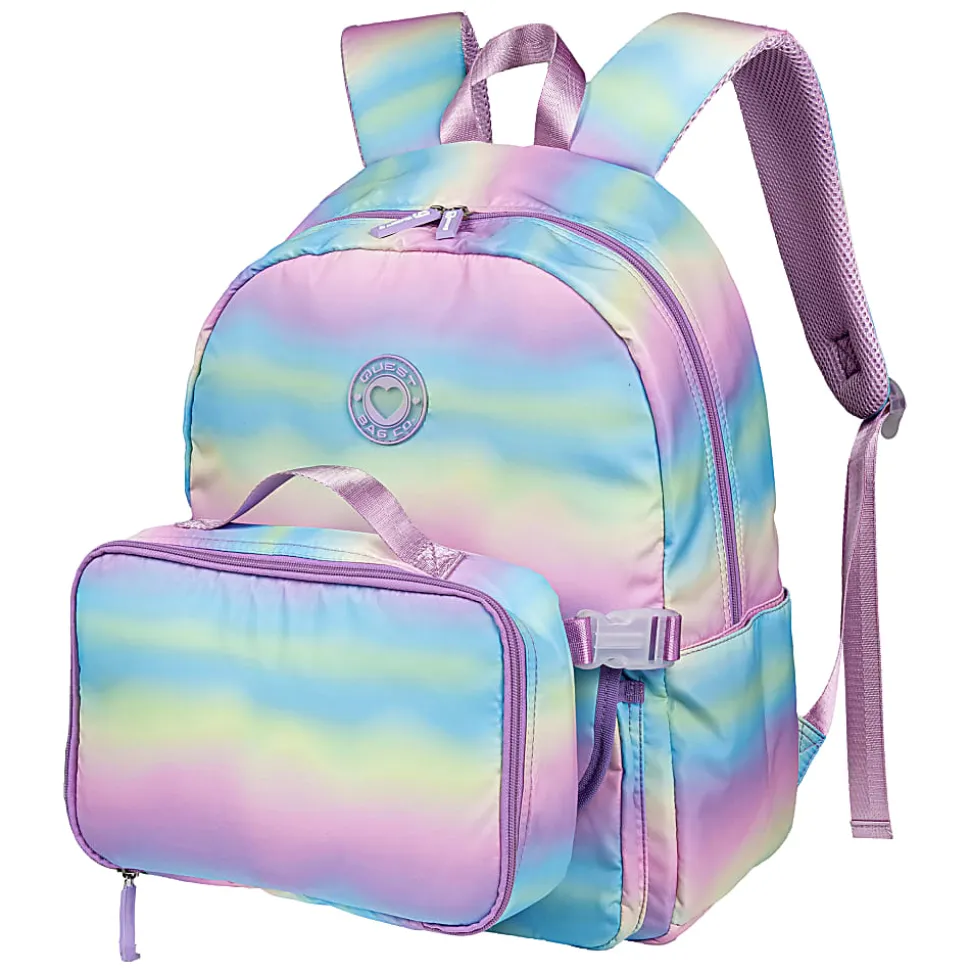 Volkano Quest Rainsoft Silky Backpack And Lunch Cooler, Rainbow