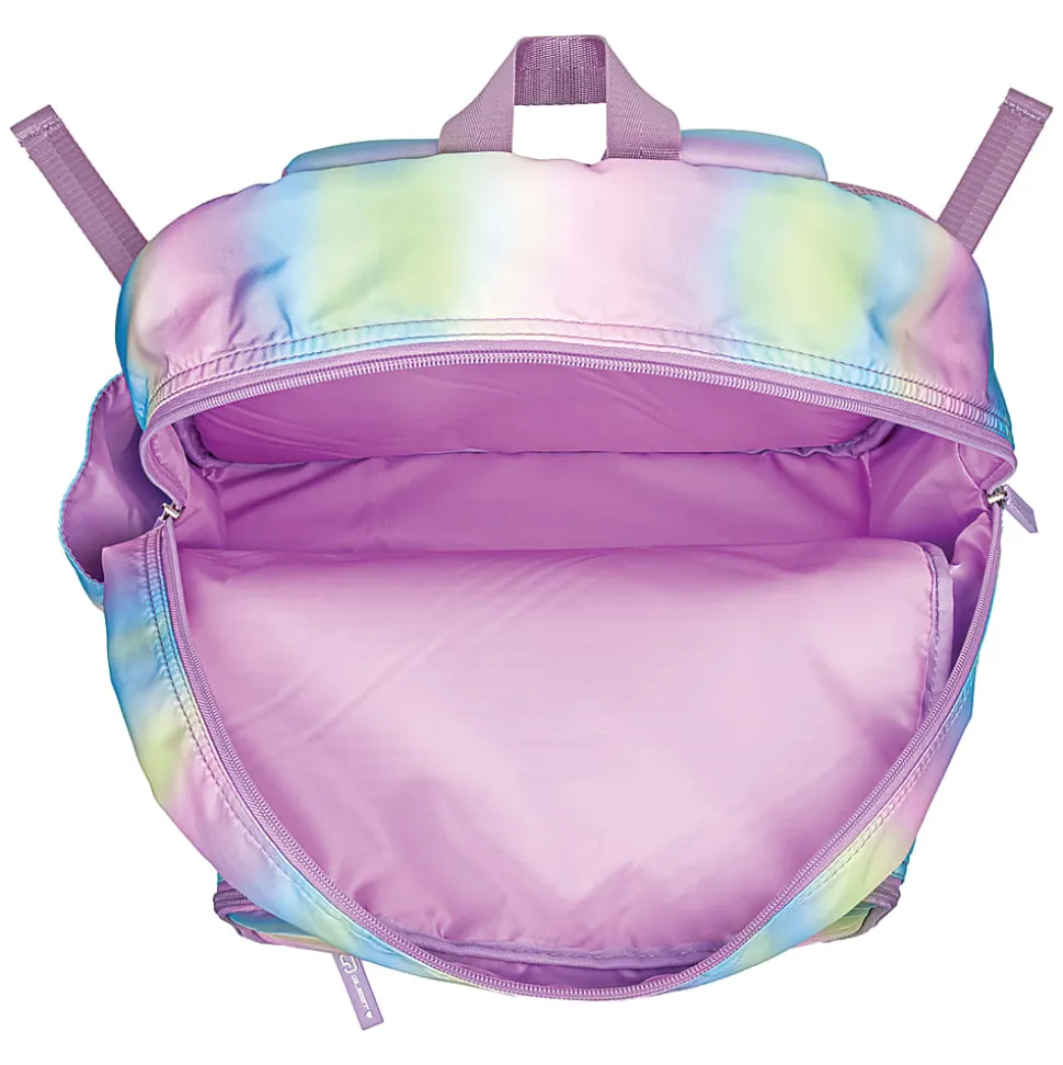 Volkano Quest Rainsoft Silky Backpack And Lunch Cooler, Rainbow