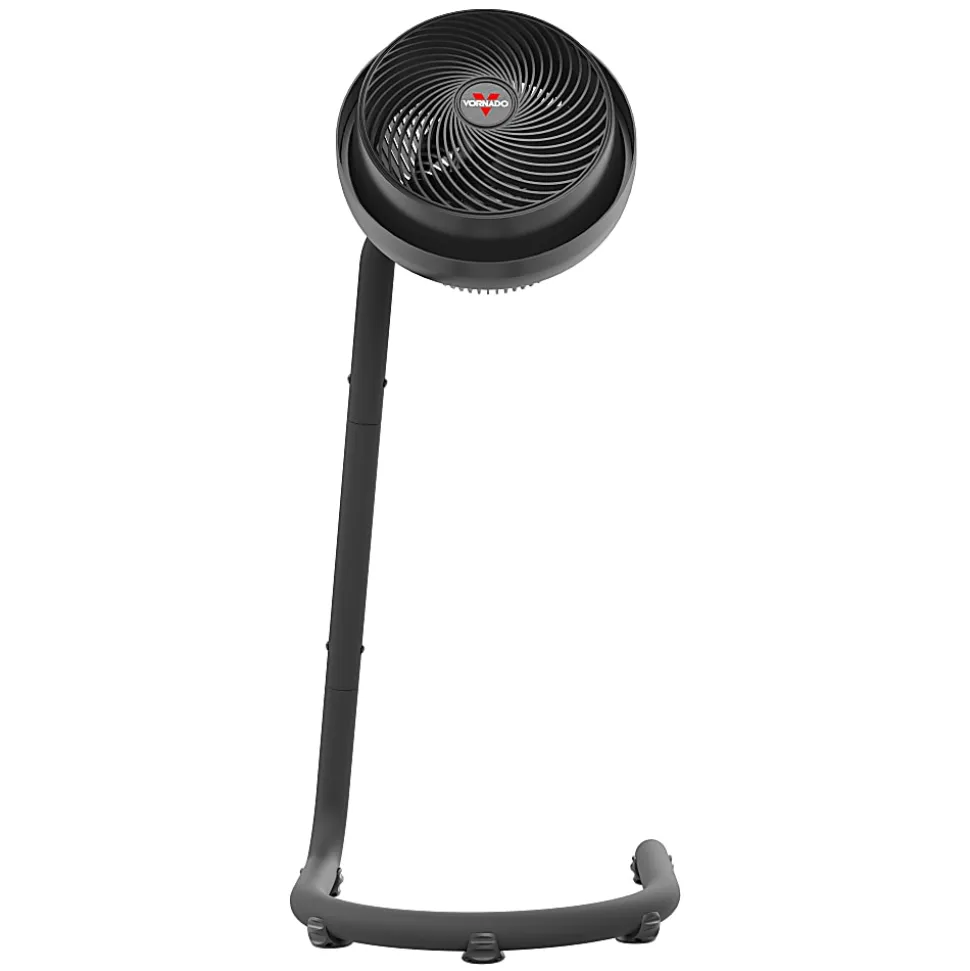 Vornado 693 9” Blade Adjustable Med Stand Air Circulator, 39-1/4”H x 15-3/8”W x 15-3/4”D, Black