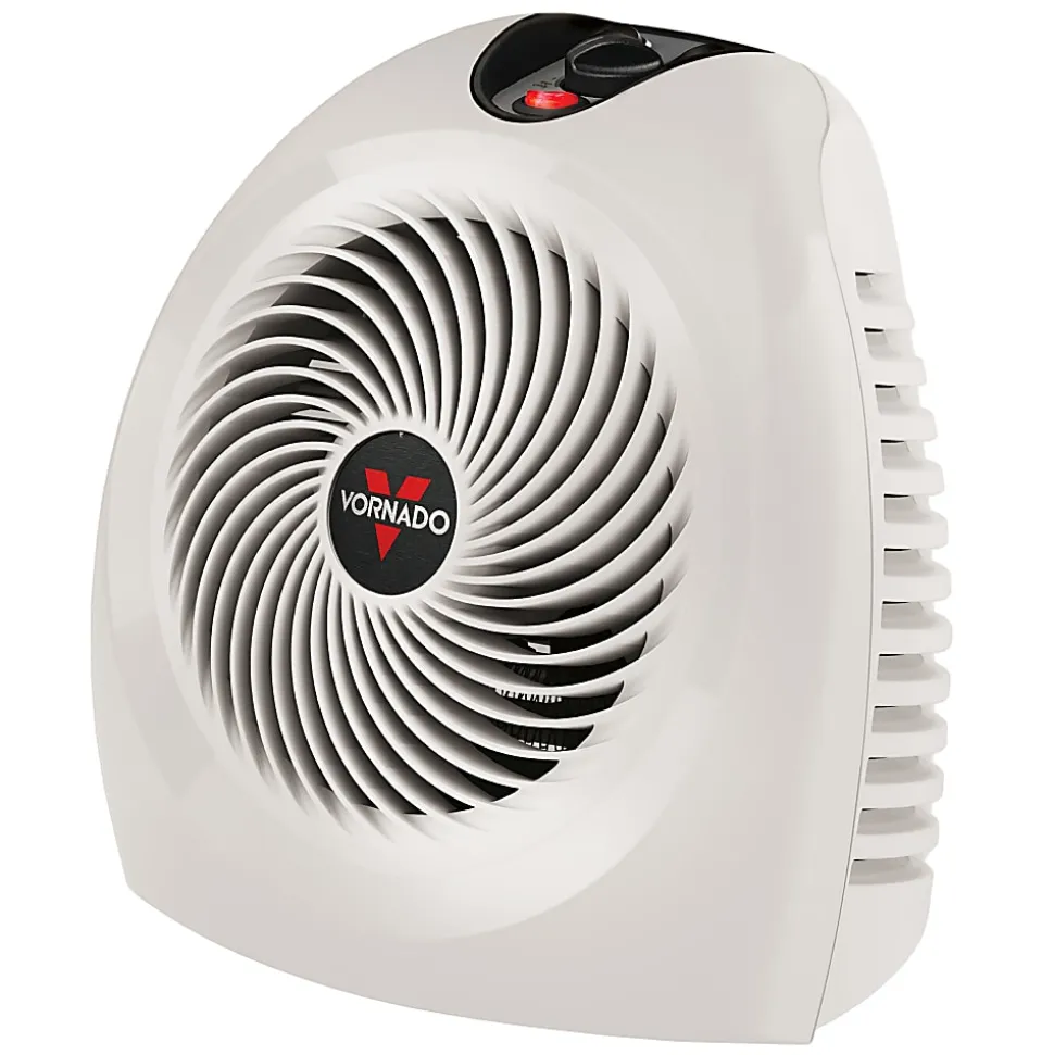 Vornado VH2 1500W Whole Room Heater, 11-15/16”H x 11-11/16”W x 9-1/4”D, White