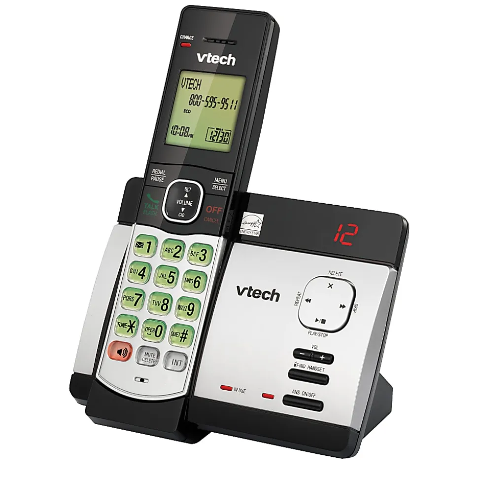 VTech® CS5129 DECT 6.0 Expandable Cordless Phone with Digital Answering System