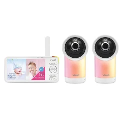 VTech Smart Wi-Fi 1080p 2-Camera 360°-Pan-And-Tilt Video Baby Monitor System With 5