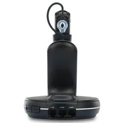 VTech® VH6210 Convertible DECT Office Wireless Headset For Business Desktop Phones, Black/Silver