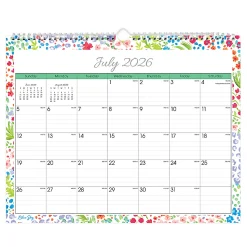 Wall Calendar BS Ditsy Dapple Light - 15x12 AY26-27 Monthly Safety Wirebound -