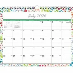 Wall Calendar BS Ditsy Dapple Light - 15x12 AY26-27 Monthly Safety Wirebound -