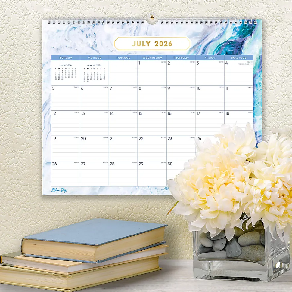 Wall Calendar BS Gemma - 15x12 AY26-27 Monthly Safety Wirebound -