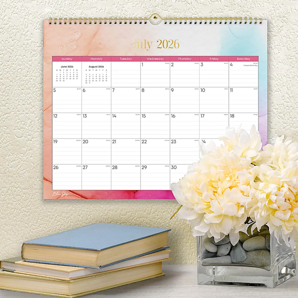 WALL CALENDAR BS VENUS - 15X12 AY26-27 MONTHLY SAFETY WIREBOUND -