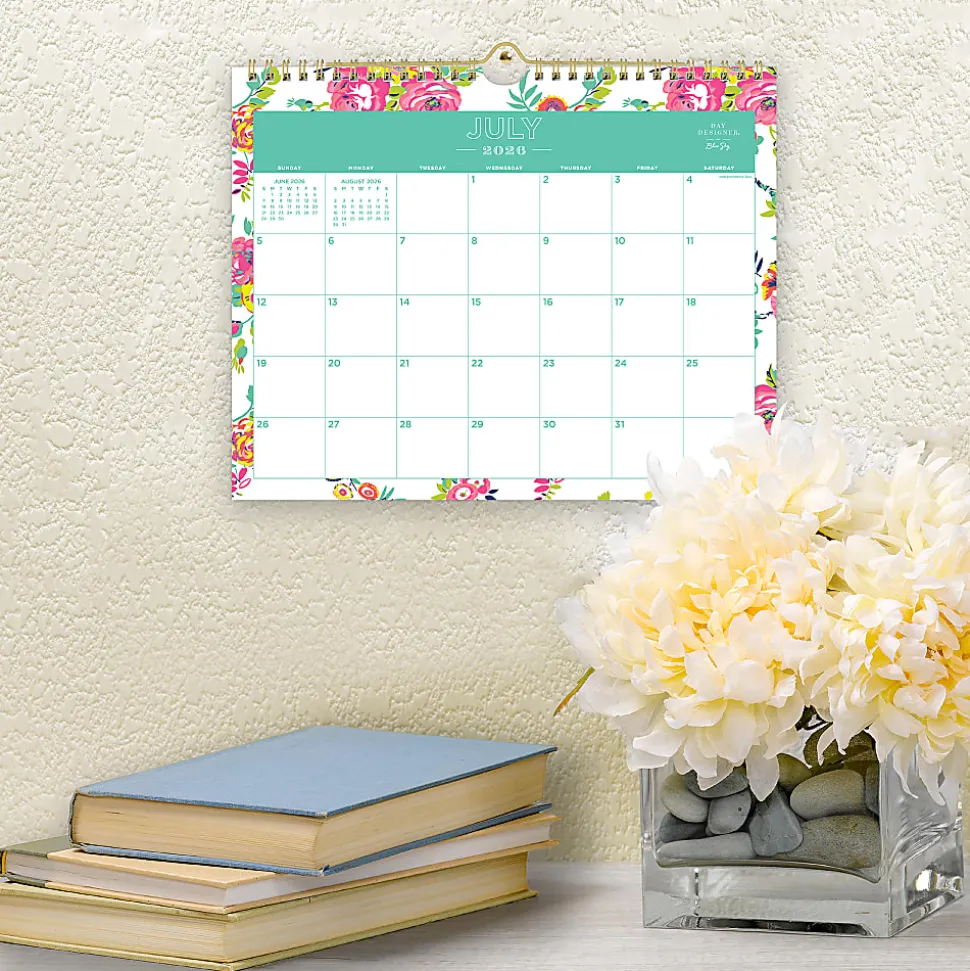 Wall Calendar DD Peyton White - 11x8.75 AY26-27 Monthly Safety Wirebound -