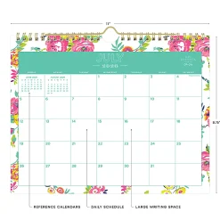 Wall Calendar DD Peyton White - 11x8.75 AY26-27 Monthly Safety Wirebound -